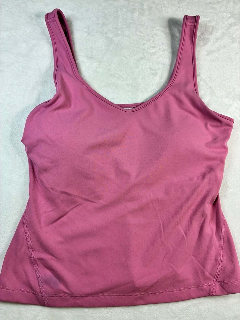 Yogalicious Tank Top Size S Pink Workout Athletic V-Neck